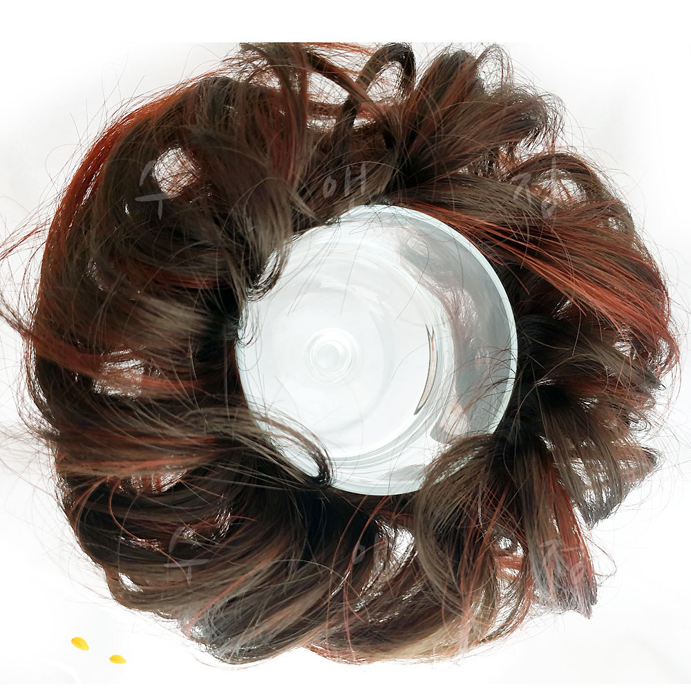 수앤정 720-200 볼륨업 똥머리 미니 가발 곱창 머리끈